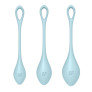 Набор йони бусин Satisfyer Yoni Power 2 Light Blue, диаметр 2-2,5-3см, вес 22-44-73гр