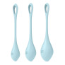 Набор йони бусин Satisfyer Yoni Power 2 Light Blue, диаметр 2-2,5-3см, вес 22-44-73гр