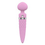 Вибромассажер 2в1 PILLOW TALK - Sultry Pink, классический массажер и вибратор с ротацией, подогрев