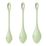 Набор йони бусин Satisfyer Yoni Power 2 Light Green, диаметр 2-2,5-3см, вес 22-44-73гр