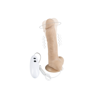 Фаллоимитатор с вибрацией и ротацией Alive Cesar Vibro Plus FutureSkyn, диаметр 3,5см, реалистичный