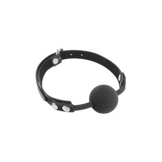 Классический кляп с силиконовым шариком Fetish Tentation Silicone Gag Ball Black
