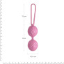 Вагинальные шарики Adrien Lastic Geisha Lastic Balls Mini Pink (S), диаметр 3,4 см, масса 85 г