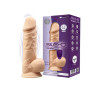 Фаллоимитатор с вибрацией SilexD Norman Vibro Flesh (Model 1 size 8,5") + LRS, диаметр 5 см