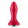 Анальная смарт-вибропробка с жемчужным массажем Satisfyer Rotator Plug 1+ Red