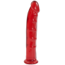 Фаллоимитатор Doc Johnson Jelly Jewels Dong & Suction Cup Red, диаметр 3,6см, антибактериальный ПВХ