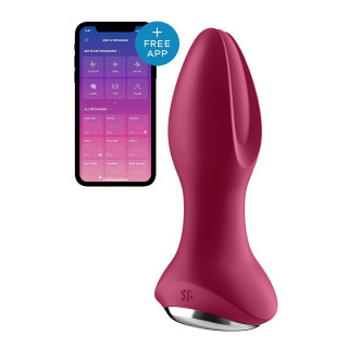 Анальная смарт вибропробка с жемчужным массажем Satisfyer Rotator Plug 2+ Violet