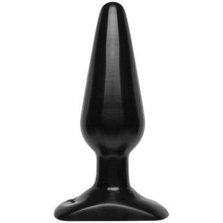 Анальная пробка Doc Johnson Smooth Classic Medium - Black, макс. диаметр 3,8см